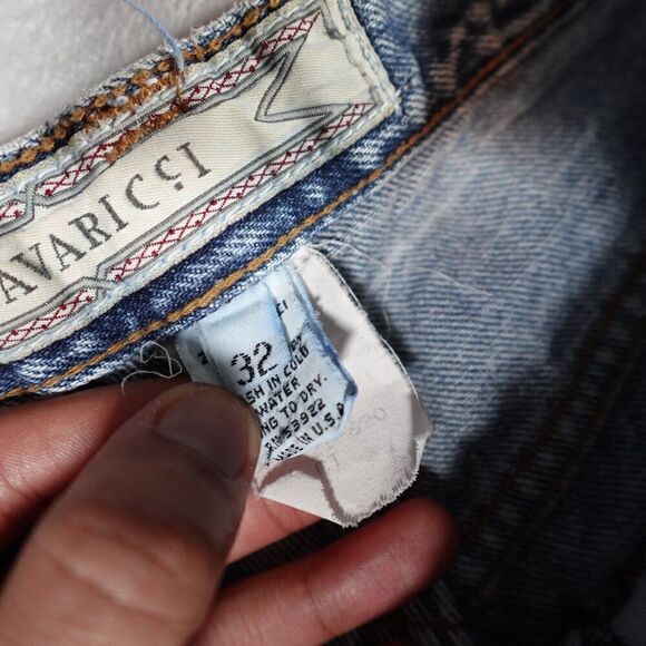 Vintage Z Cavaricci Denim Jeans Womens 32 (Fits 31x28) Relaxed Tapered Fit USA - Picture 5 of 12
